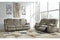 McCade Cobblestone Reclining Loveseat with Console - 1010494 - Nova Furniture