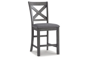 Myshanna Gray Counter Height Chair, Set of 2 - D629-124 - Nova Furniture