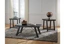 Noorbrook Black/Pewter Table, Set of 3 - T351-13 - Nova Furniture
