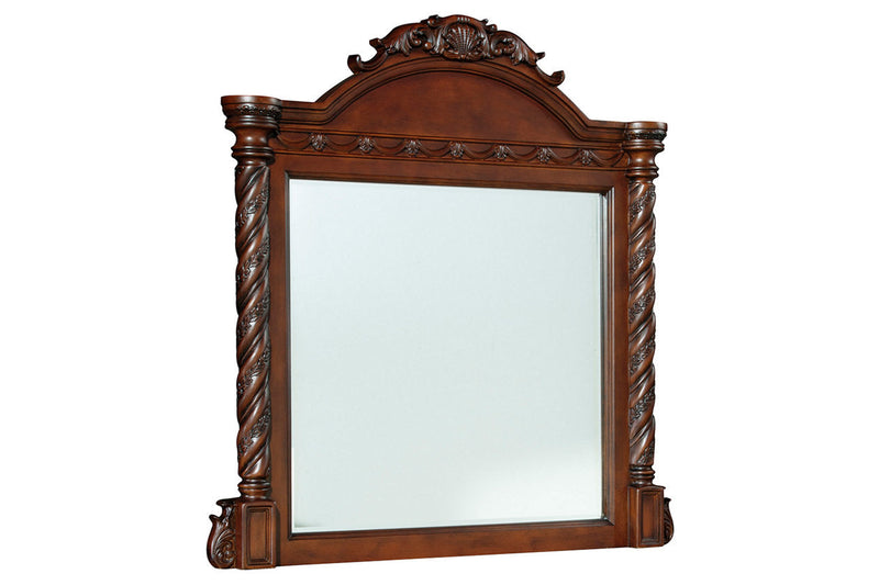 North Shore Dark Brown Bedroom Mirror (Mirror Only) - B553-36 - Nova Furniture
