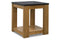 Quentina Light Brown/Black End Table - T775-3 - Nova Furniture