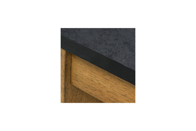Quentina Light Brown/Black End Table - T775-3 - Nova Furniture