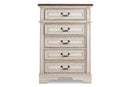 Realyn Chipped White Chest of Drawers - B743-45 - Nova Furniture
