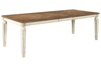 Realyn Chipped White Dining Extension Table - D743-45 - Nova Furniture