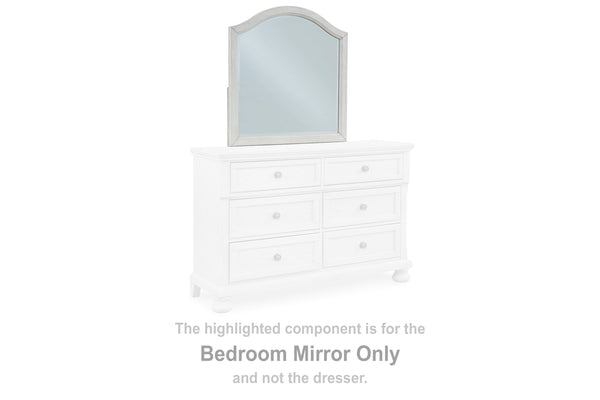 Robbinsdale Antique White Bedroom Mirror (Mirror Only) - B742-26 - Nova Furniture