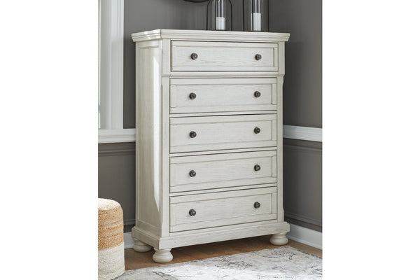 Robbinsdale Antique White Chest of Drawers - B742-46 - Nova Furniture