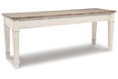 Skempton White/Light Brown Storage Bench - D394-00 - Nova Furniture