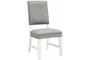 [SPECIAL] Nashbryn Gray/White Dining Chair, Set of 2 - D763-02 - Nova Furniture
