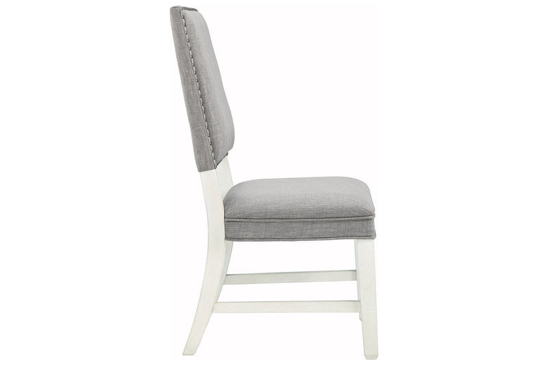[SPECIAL] Nashbryn Gray/White Dining Chair, Set of 2 - D763-02 - Nova Furniture