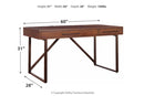 Starmore Brown 60" Home Office Desk - H633-34 - Nova Furniture