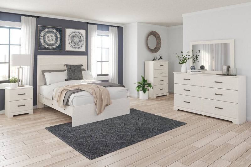 Stelsie White Full Panel Bed - SET | B2588-55 | B2588-86 - Nova Furniture