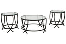 Tarrin Black Table, Set of 3 - T115-13 - Nova Furniture