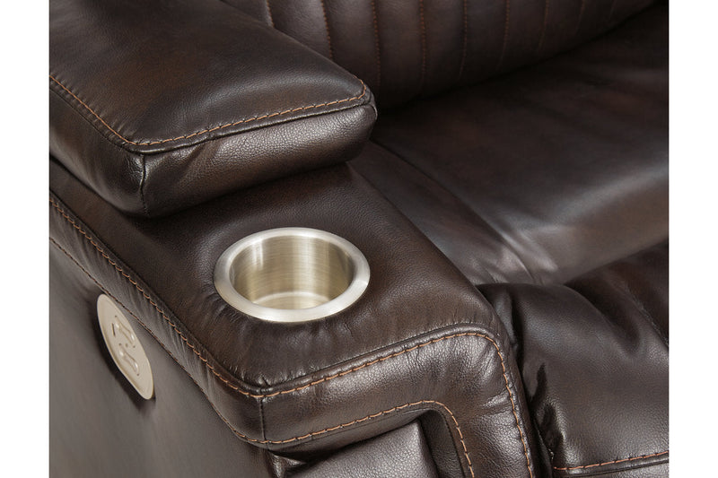 Team Time Chocolate Power Reclining Sofa - 7830415 - Nova Furniture