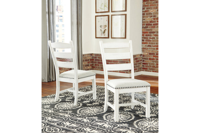 Valebeck Beige/White Dining Chair, Set of 2 - D546-01 - Nova Furniture