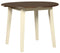 Woodanville Cream/Brown 3-Piece Drop Leaf Dining Set - SET | D335-15 | D335-01 - Nova Furniture