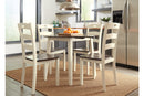 Woodanville Cream/Brown Dining Chair, Set of 2 - D335-01 - Nova Furniture