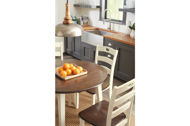 Woodanville Cream/Brown Dining Drop Leaf Table - D335-15 - Nova Furniture