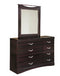 Zanbury Merlot Bedroom Mirror (Mirror Only) - B217-36 - Nova Furniture
